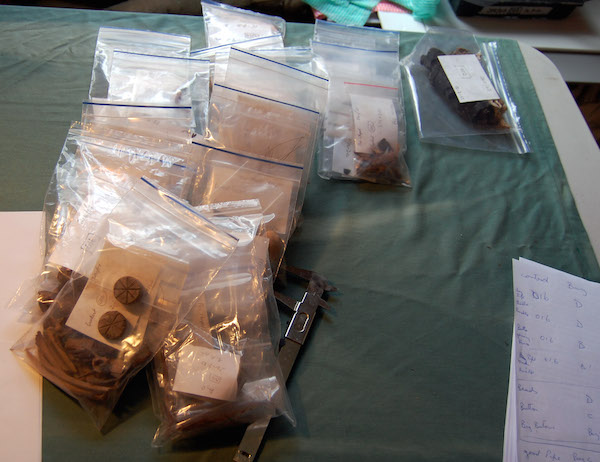 Artefacts packed for conservation