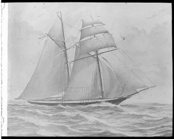 Government Schooner Eliza glass lantern slide NS2511-1-183
